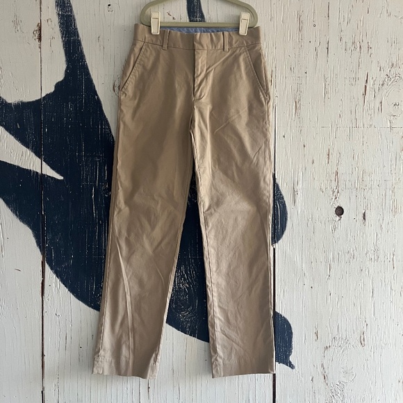 TOMMY HILFIGER FRONT PRESS STRETCH TWILL PANT IN KHAKI SZ: 12 - Picture 1 of 8